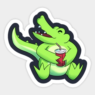 Soda Crocodile Sticker